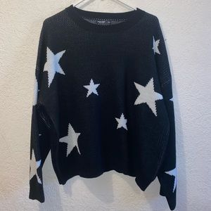 Black & White Star Sweater